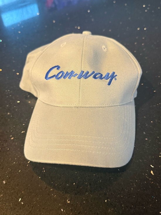 Other - Conway Embroidered Light Blue Lettering Baseball Hat